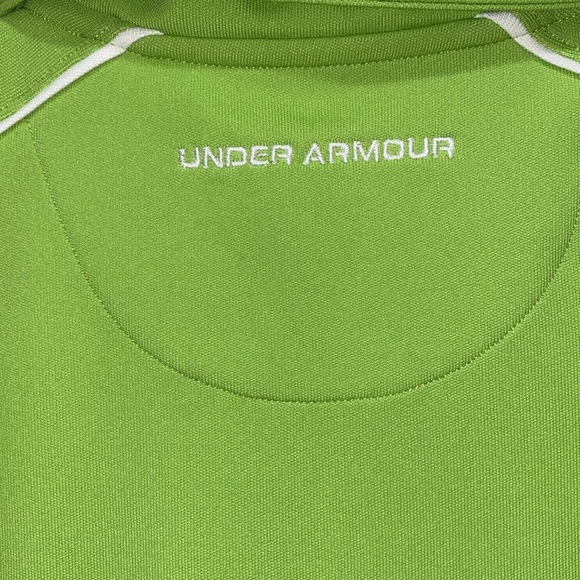 Under Armour | Woman’s Collared Lime Green Polo Tee - Size Small - Picture 4 of 12